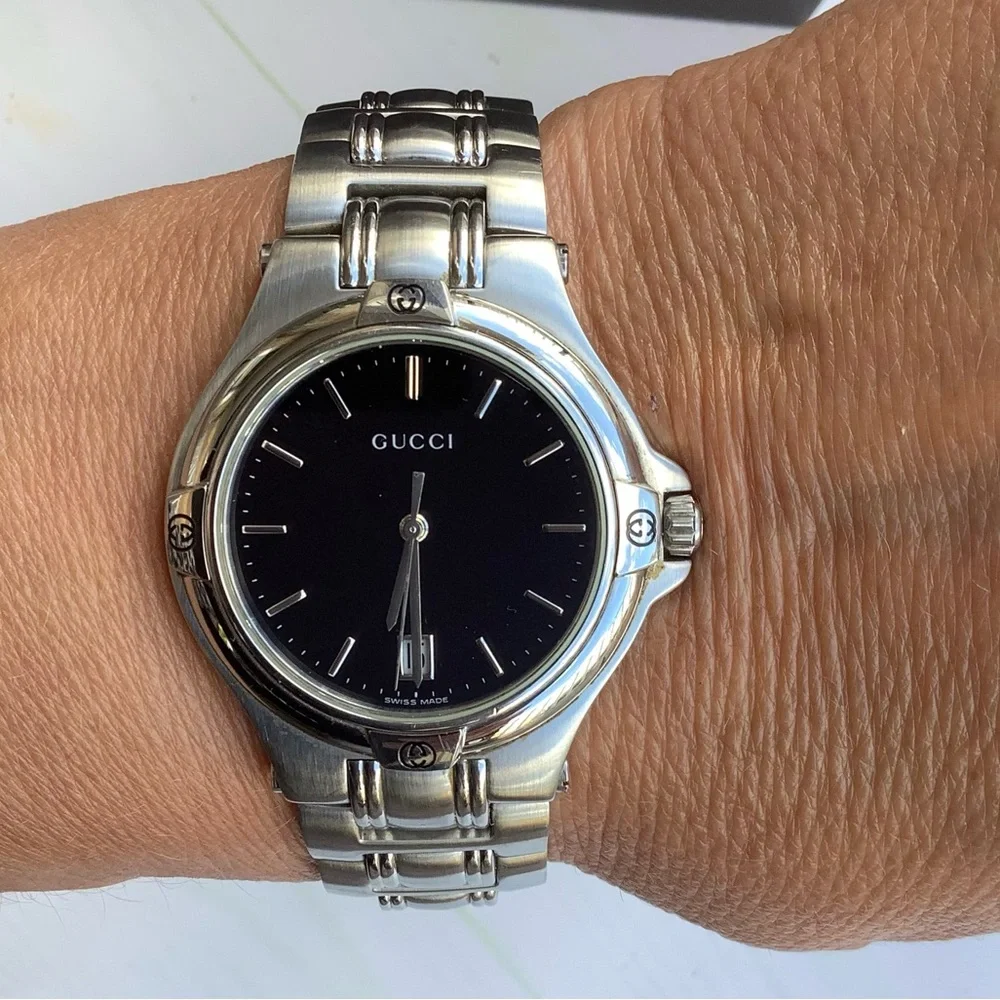 Mens Gucci Stainless Steel Bracelet Watch🌟🌟